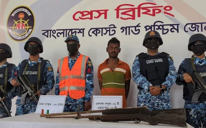 সুন্দরবনের বনদস্যু সামাদ মোল্লা আটক, অস্ত্র-গুলি উদ্ধার