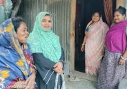 ভোট চাইতে সাধারণ মানুষের দ্বারে দ্বারে বাকেরগঞ্জের কাউন্সিলর প্রার্থী সাবরিনা