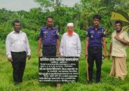 বাকেরগঞ্জে আদালতের নির্দেশে জমি দখল বুঝিয়ে দিতে উচ্ছেদ অভিযান