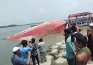 চরমোনাই ঘাটে লঞ্চডুবি
