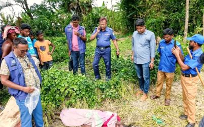আমতলীতে ধানক্ষেতে মিলল অজ্ঞাত নারীর লাশ
