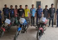 মোটরসাইকেল চোর চক্রের ৬ সদস্য আটক