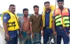 মেহেন্দিগঞ্জ ইলিশা নদীতে চাঁদা আদায়ের সময় দুই চাঁদাবাজ আটক