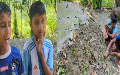 বাকেরগঞ্জে পরকীয়ার টানে চলে গেছেন মা, বাবার কবরের পাশে বসে থাকে অবুঝ দুই শিশু