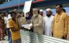 নাজিরপুরে জরাজীর্ণ ঘরে বসবাসকারী রহমানের পাশে দাঁড়ালেন এমপি মাসুদ সাঈদী