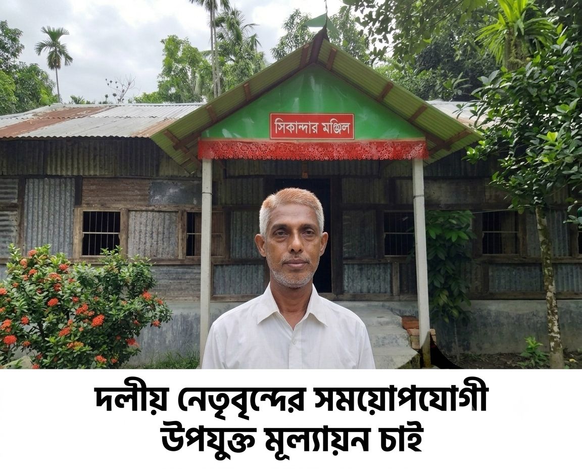 দলীয় নেতৃবৃন্দের সময়োপযোগী মূল্যায়ন চাই: মতিউল ইসলাম রানা
