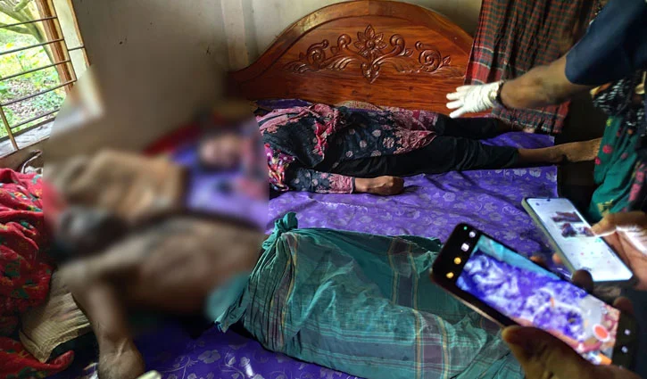 একই বিছানায় পড়েছিল স্বামী-স্ত্রীর নিথর মরদেহ
