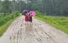 বাকেরগঞ্জে কাদা-মাটির সড়কে চরম ভোগান্তি, সংস্কারের দাবি স্থানীয়দের