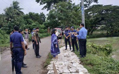 বন্যায় ক্ষতিগ্রস্ত পানছড়ির সড়ক পরিদর্শনে জেলা প্রশাসক ও পুলিশ সুপার, দ্রুত সংস্কারের নির্দেশ