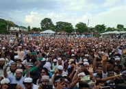 বরিশালে ১১ দলীয় ঐক্যের সমাবেশে নেতাকর্মীদের ঢল