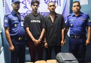 বাবুগঞ্জে ৯ কেজি গাঁজাসহ দুই যুবক আটক ২