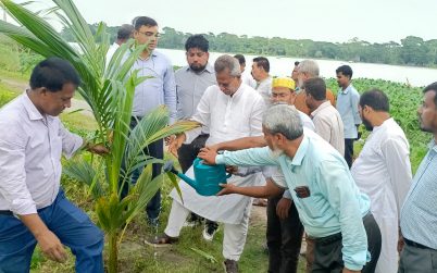 বাকেরগঞ্জ পৌরসভার উদ্যোগে বৃক্ষরোপণ কর্মসূচির উদ্বোধন