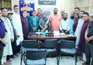 উজিরপুরে স্বাস্থ্যসেবার উন্নয়নে সাংবাদিকদের সঙ্গে নবাগত কর্মকর্তার মতবিনিময়
