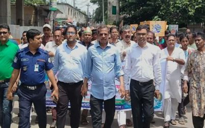 জন্মাষ্টমী উপলক্ষে বাকেরগঞ্জে আলোচনা সভা ও  বর্ণাঢ্য র‍্যালি