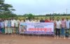 বাকেরগঞ্জের গারুড়িয়া পানি নিষ্কাশনের দাবিতে কৃষকদের মানববন্ধন