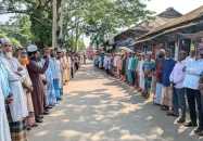 কলাপাড়ায় শিশু রায়হান হত্যার বিচারের দাবিতে মানববন্ধন